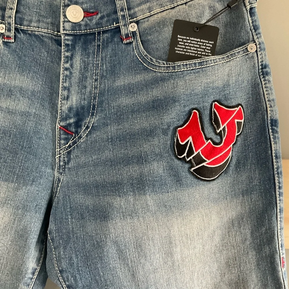 NWT True Religion Billy SN Flap Bootcut Jeans W32 L33.5 Medium Wash $159